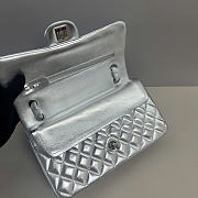 Chanel flap bag silver size 25cm - 2