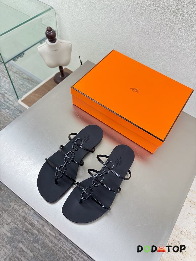 Hermes Mykonos sandal black - 1
