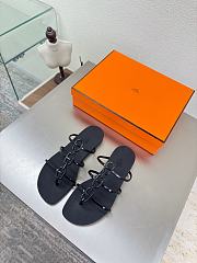 Hermes Mykonos sandal black - 1