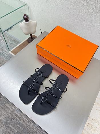 Hermes Mykonos sandal black