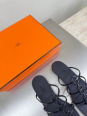 Hermes Mykonos sandal black - 4