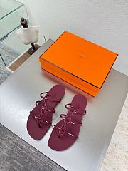 Hermes Mykonos sandal red - 1