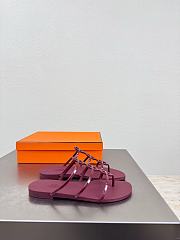 Hermes Mykonos sandal red - 2