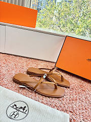 Hermes Miss Sandal in Calfskin brown - 2