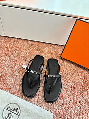 Hermes Miss Sandal in Calfskin black - 4
