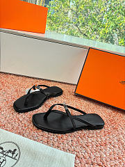 Hermes Miss Sandal in Calfskin black - 5