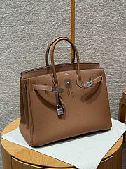 Hermes Birkin 35cm Hardwar Silver togo leather bag - 35x25x18cm - 1