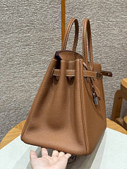 Hermes Birkin 35cm Hardwar Silver togo leather bag - 35x25x18cm - 4