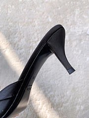 YSL JERRY mules in satin crepe and rhinestones heels 6cm  - 6