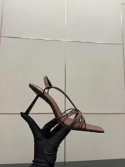 YSL JERRY sandals in smooth leather heels 8cm - 01 - 6