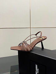 YSL JERRY sandals in smooth leather heels 8cm - 01 - 3