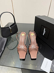 YSL JERRY sandals in smooth leather heels 8cm - 01 - 2