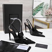 Ysl DOVE sandals in satin crepe and rhinestones heels 11cm - 6