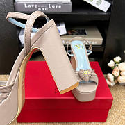 Valentino Coeur Royal Platform Sandal In Kidskin 115 mm - 01 - 4