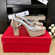 Valentino Coeur Royal Platform Sandal In Kidskin 115 mm - 01 - 2