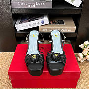 Valentino Coeur Royal Platform Sandal In Kidskin 115 mm - 02 - 1