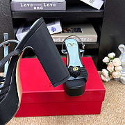 Valentino Coeur Royal Platform Sandal In Kidskin 115 mm - 02 - 3