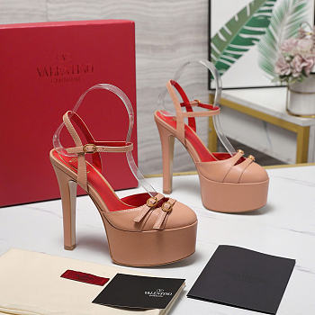 Valentino Crasher Platform Pumps in Kidskin 145 mm - 01