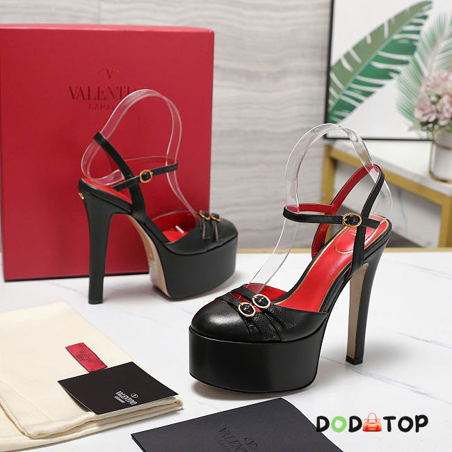 Valentino Crasher Platform Pumps in Kidskin 145 mm - 02 - 1