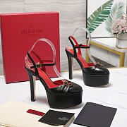 Valentino Crasher Platform Pumps in Kidskin 145 mm - 02 - 3