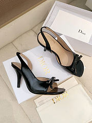 Dior Bow Heeled Slingback Sandal  - 6