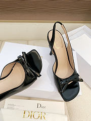 Dior Bow Heeled Slingback Sandal  - 5