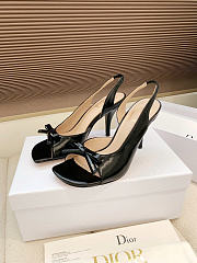 Dior Bow Heeled Slingback Sandal  - 4