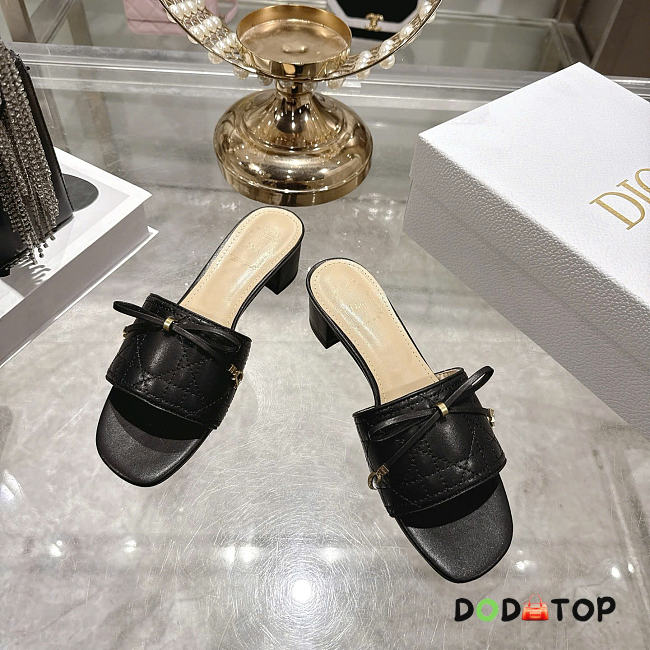 Dior Cannage Slide black 3.5cm - 1
