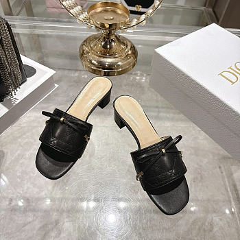 Dior Cannage Slide black 3.5cm