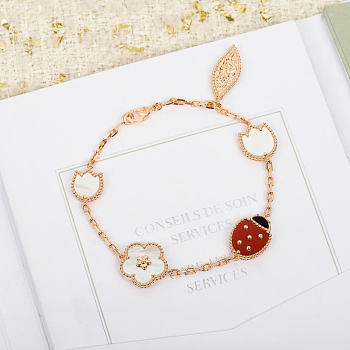 VCA Lucky Spring bracelet, 5 motifs
