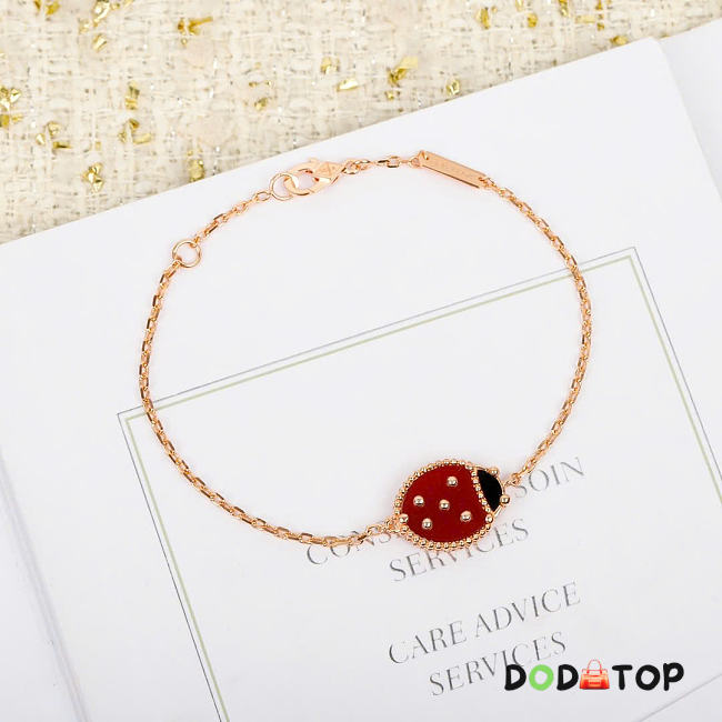 VCA Lucky Spring bracelet, open wings ladybug - 1
