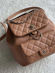 Chanel Backpack Brown Size 24.5x22x18cm - 4