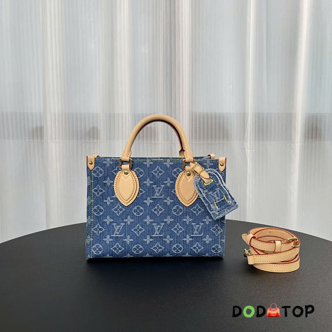 Louis vuitton OnTheGo Monogram Denim bag size 25×11×19cm - 1