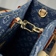Louis vuitton OnTheGo Monogram Denim bag size 25×11×19cm - 6