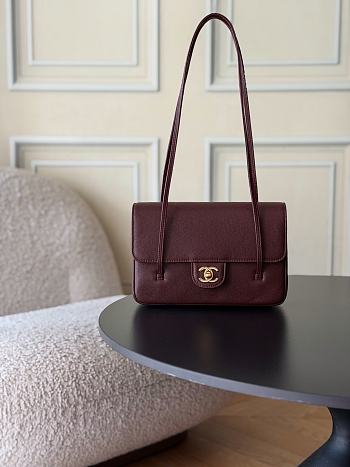 Chanel Small Flap Bag Jennie red Calfskin Gold 22x15x7cm