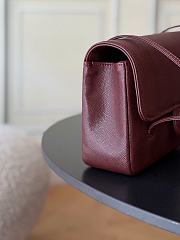 Chanel Small Flap Bag Jennie red Calfskin Gold 22x15x7cm - 4