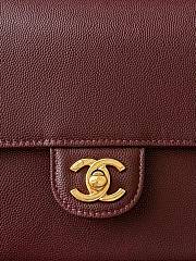 Chanel Small Flap Bag Jennie red Calfskin Gold 22x15x7cm - 2