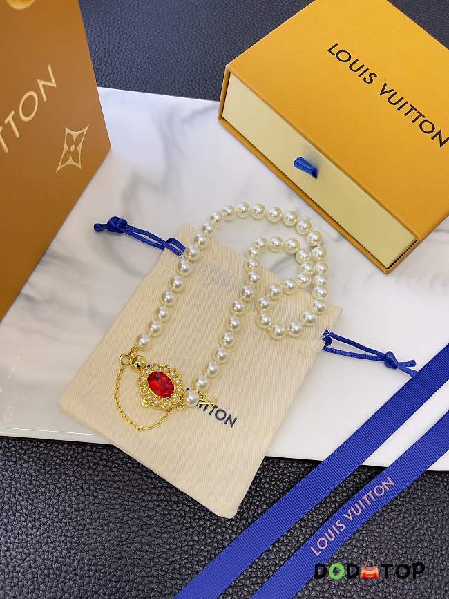 Louis Vuitton Necklace gold -03 - 1