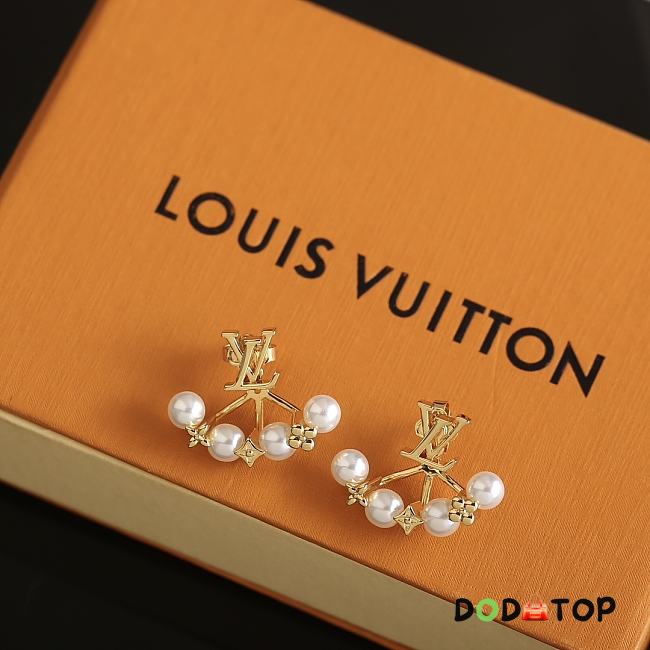 Louis Vuitton earing gold -07 - 1