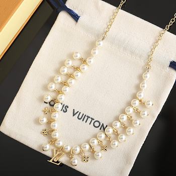 Louis Vuitton Necklace gold -08