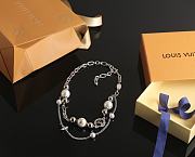 Louis Vuitton Necklace silver -08 - 1