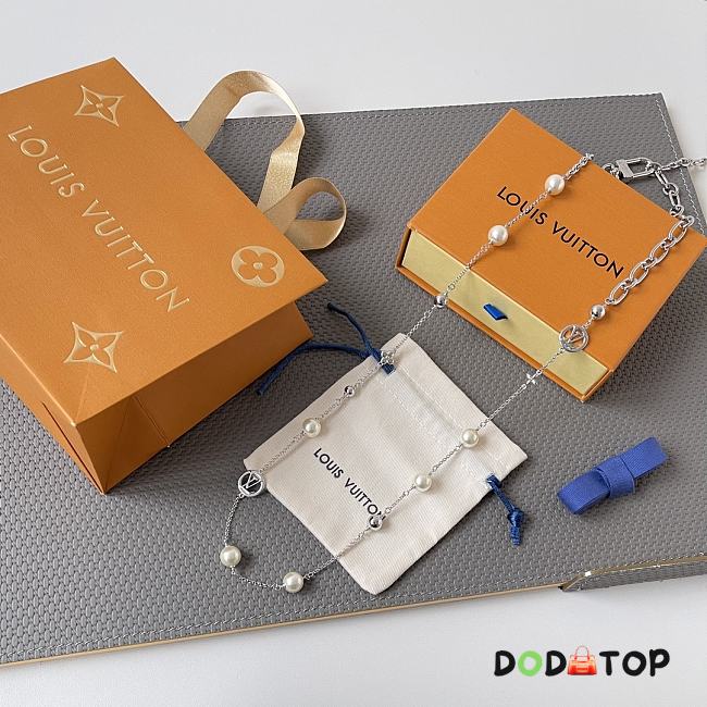 Louis Vuitton Necklace silver -09 - 1