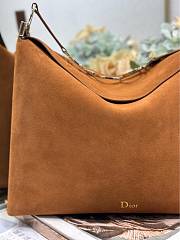 Dior Medium Diorly Bag Golden Saddle Suede Calfskin size 31.5 x 25 x 8 cm  - 4