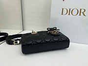 DiorLady D-Joy Bag Black Cannage Lambskin size 22cmx13cmx4cm - 4