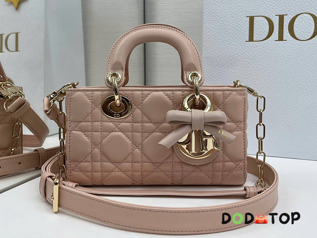 Lady D-Joy Bag Cannage Lambskin size 19×10.5×5.5 - 1