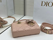 Lady D-Joy Bag Cannage Lambskin size 19×10.5×5.5 - 2