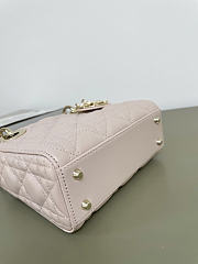 Dior lady pink bag size 17cm - 6