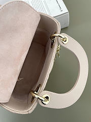 Dior lady pink bag size 17cm - 2