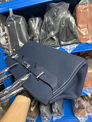Hermes birkin togo leather shouder bag navy size 42x21x18cm - 3