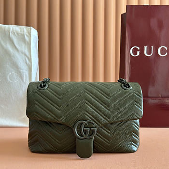 Gucci Marmont green bag size 31x17x8cm